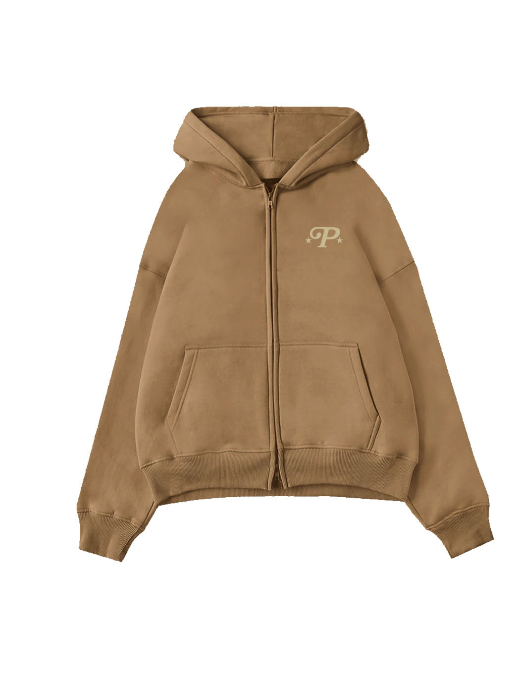 PERPLEXING ZIP-UP HOODIE EMBROIDERED
