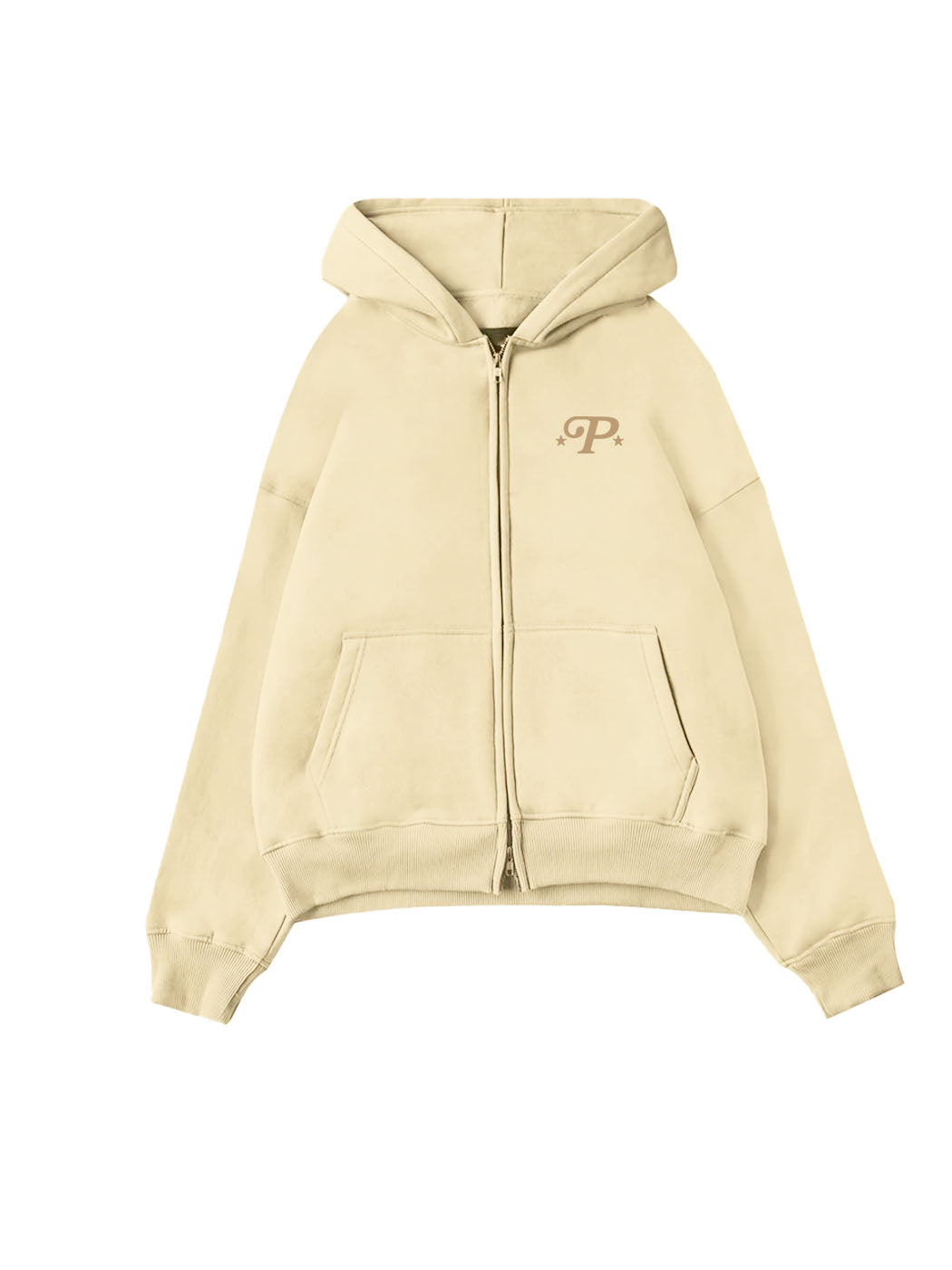 PERPLEXING ZIP-UP HOODIE EMBROIDERED