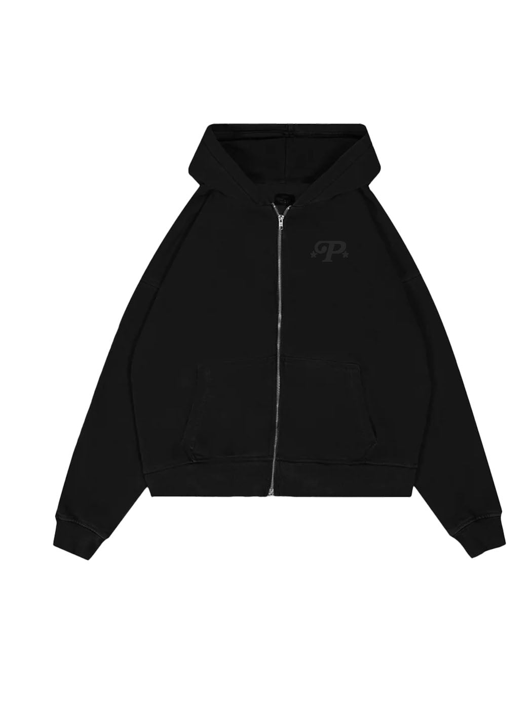 PERPLEXING ZIP-UP HOODIE EMBROIDERED