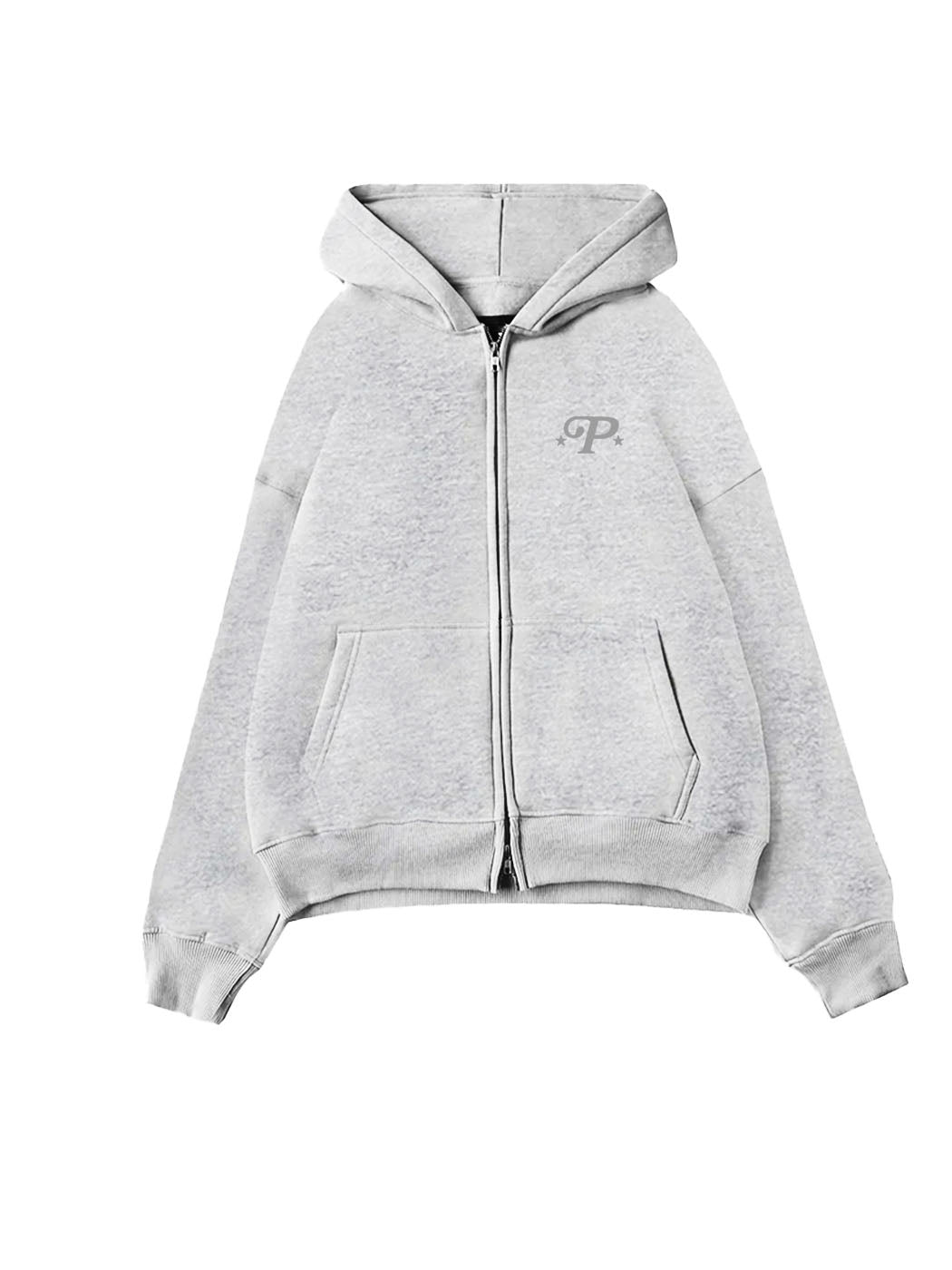PERPLEXING ZIP-UP HOODIE EMBROIDERED